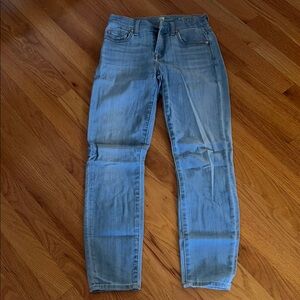 7 For All Mankind The Cropped Skinny - Size 24